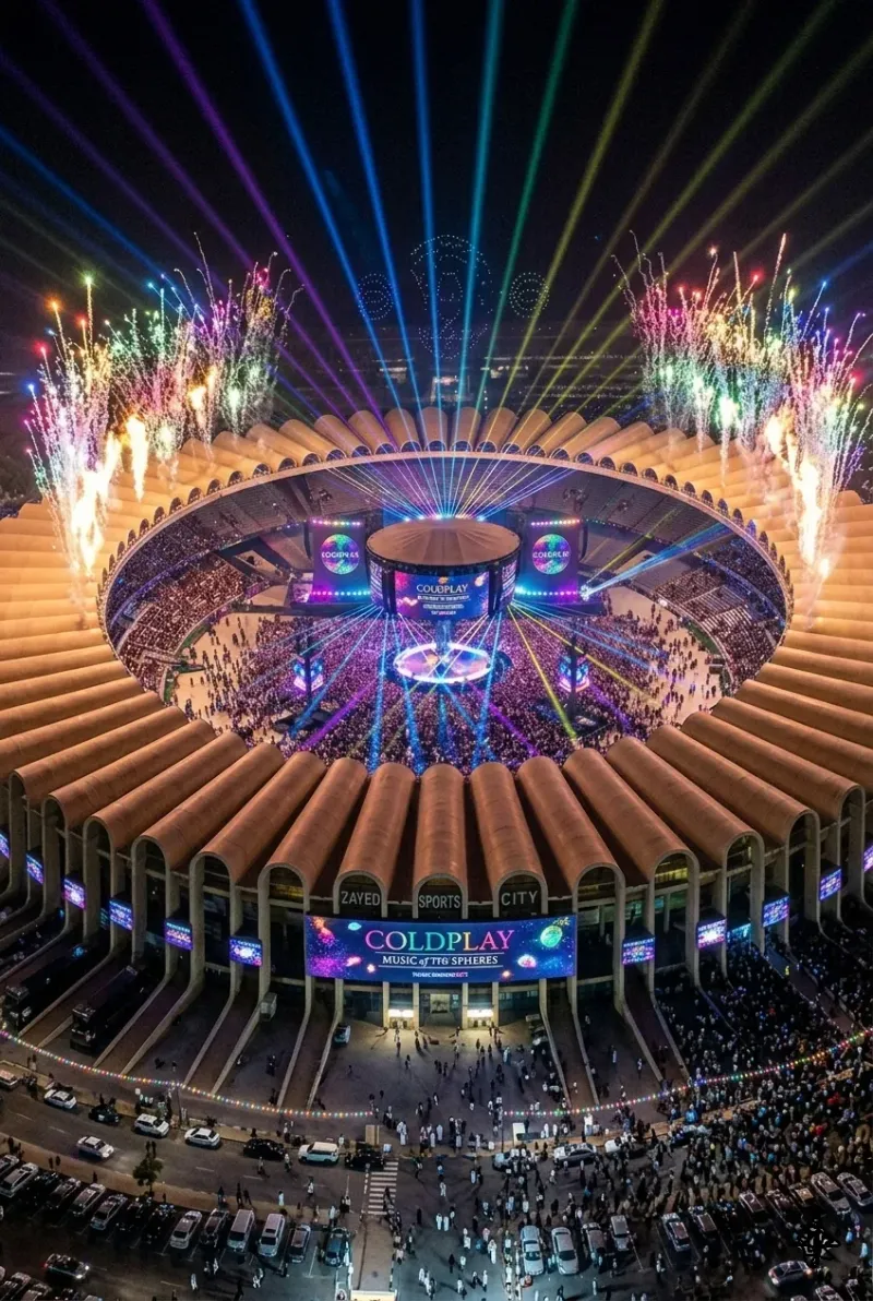 Coldplay World Tour, event IT infrastructure by IP Care