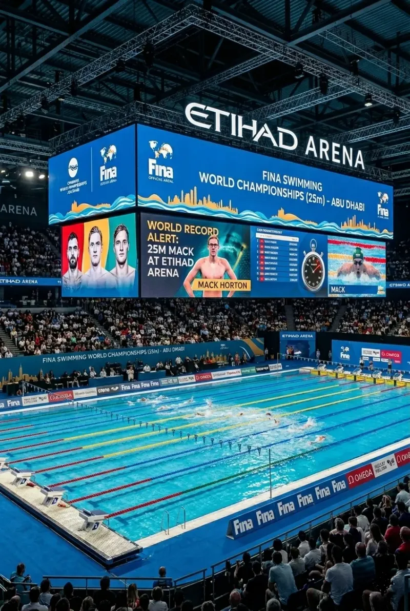 FINA World Swimming Championship, event IT infrastructure by IP Care
