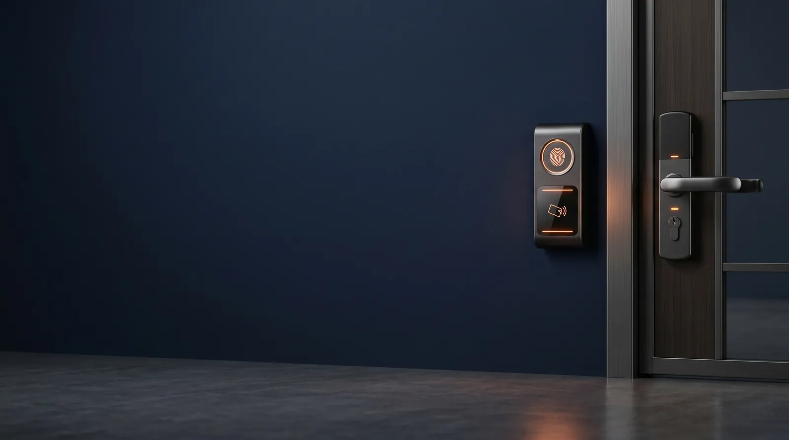 Access control installation in the UAE, biometric and card readers installed by IP Care engineers