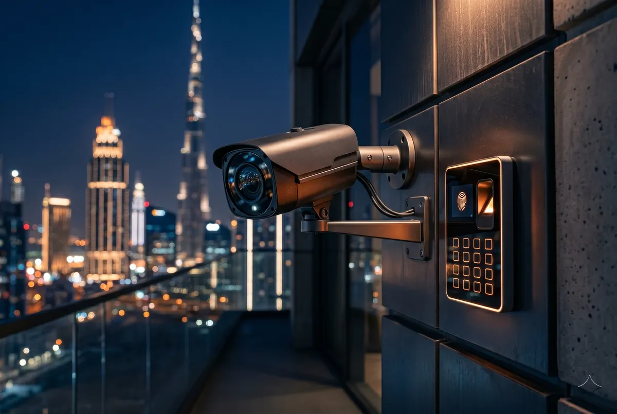 IP Care ELV installation in Dubai, CCTV, access control, gate barriers and structured cabling for offices and towers