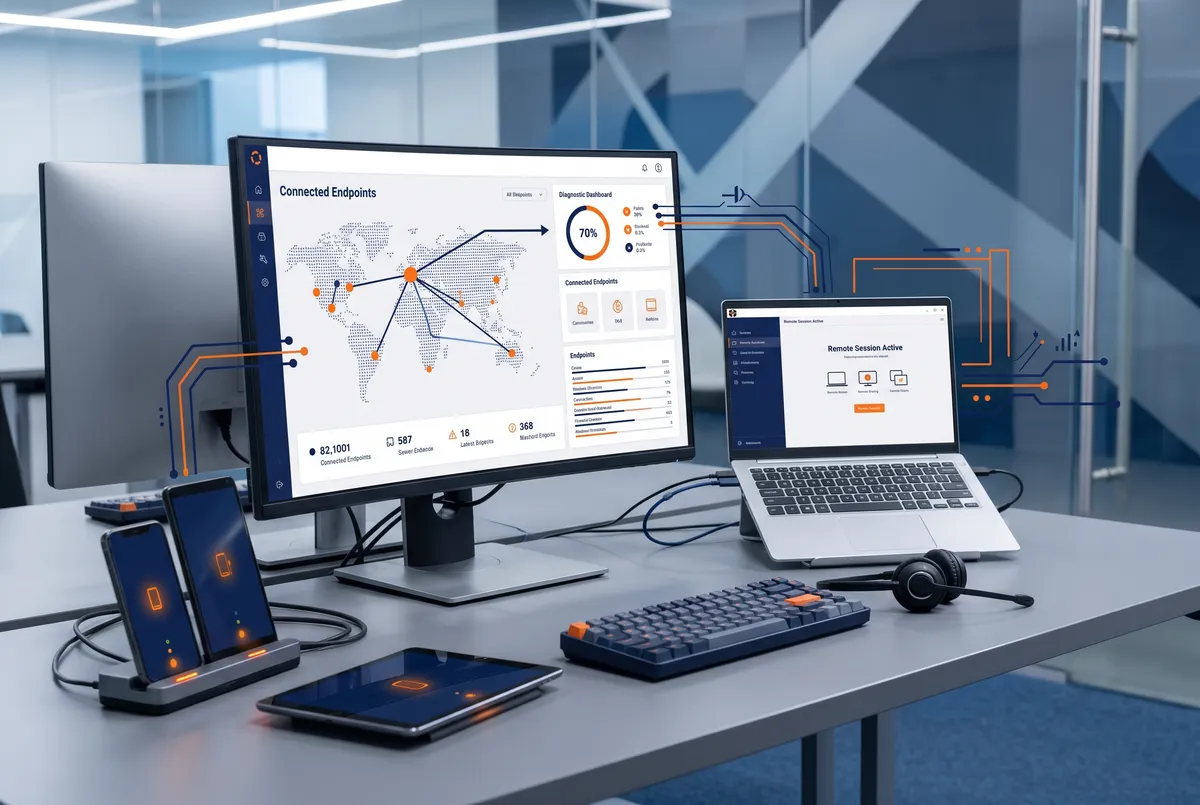 Remote and on-site IT support for desktops, laptops and mobile devices